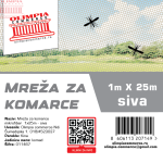 Komarnik sivi 1m x 25m  ( 011467 )