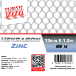 heksagon mreža Zn 13mm x1.2m x 25m