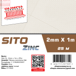 Sito Zn 2mm x 1m x 25m  ( 011483 )